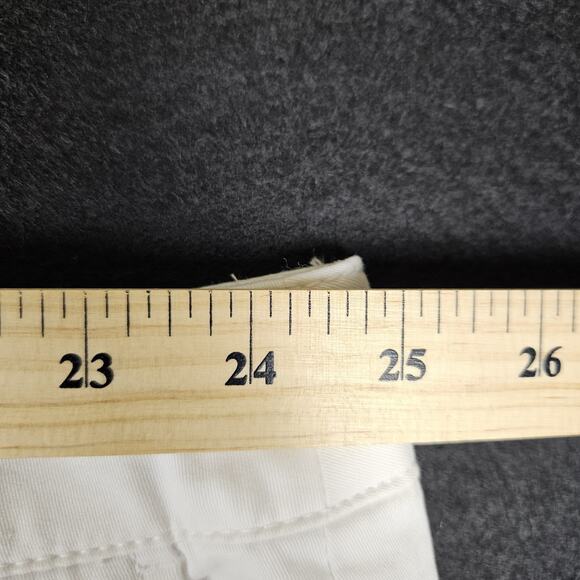 Lane Bryant City Chino Shorts White Cotton Stretch 5" Summer Womens Plus Size 28 - Picture 9 of 12